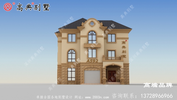 农村三层别墅欧式房屋住宅