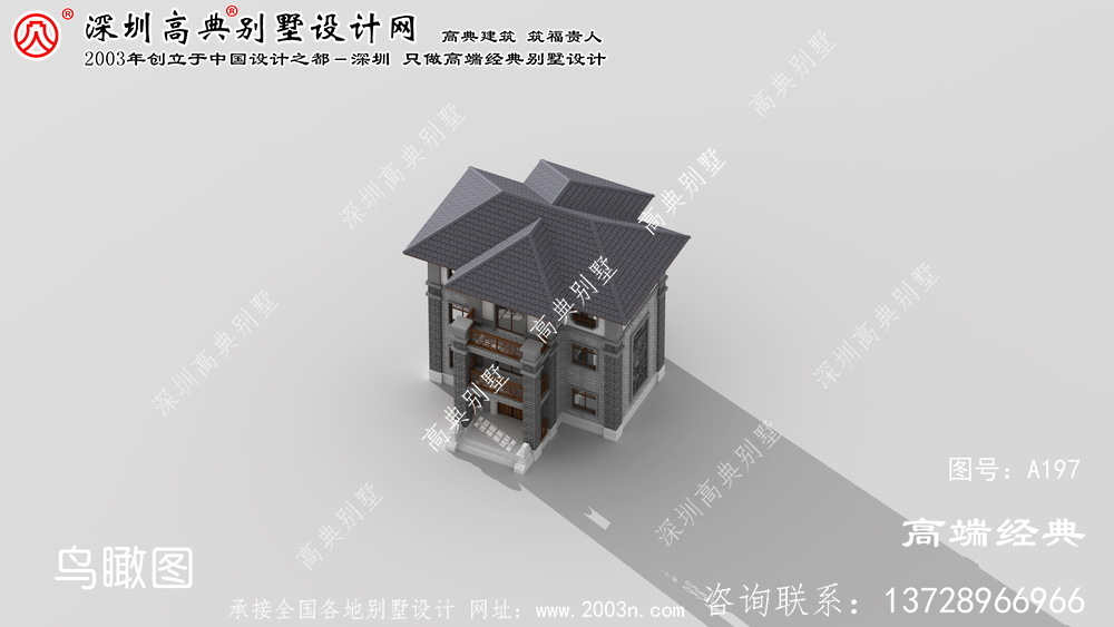 京口区外观设计清新靓丽的中式别墅
