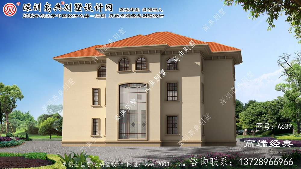 禹会区简欧式别墅设计图纸