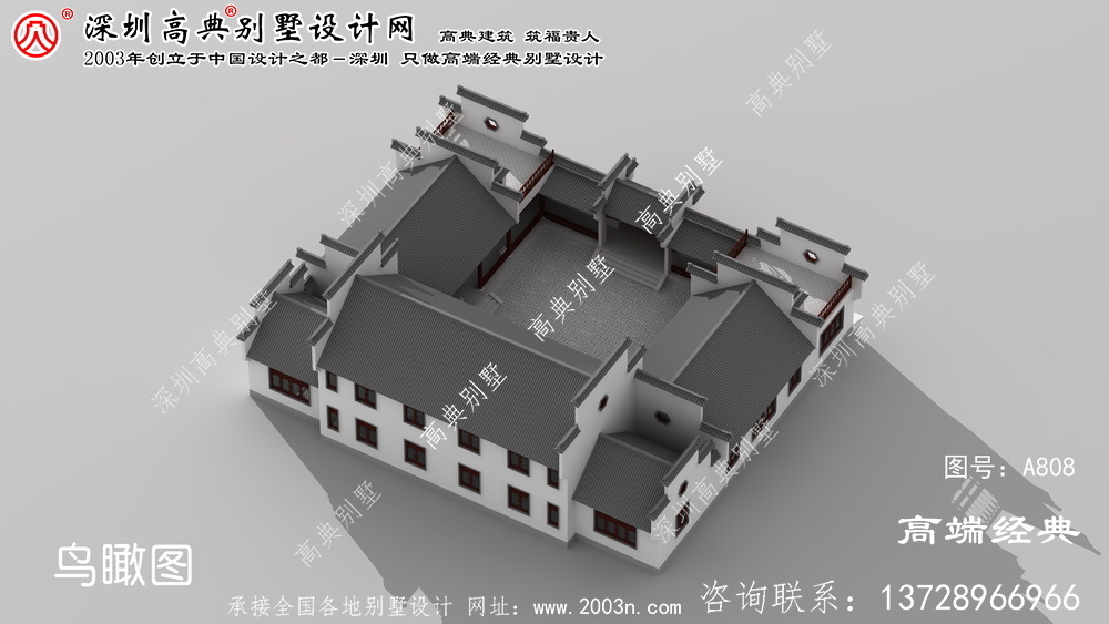 瑞昌市二层小别墅设计图纸	