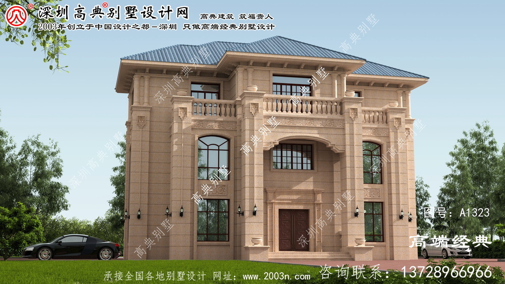 卢龙县三层别墅设计图