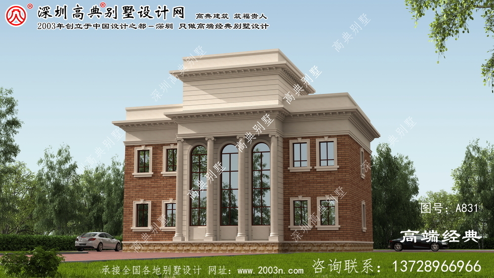 长葛市171平别墅设计图