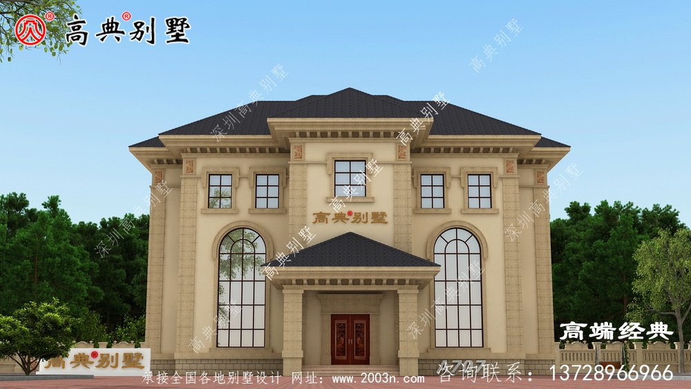 三层别墅平面图