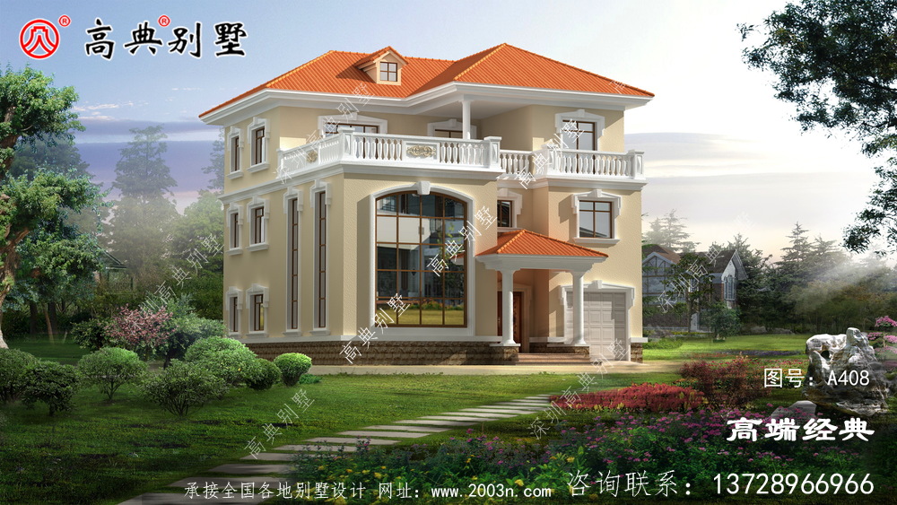 农村三层欧式别墅造价贵吗?来看看你就知道了