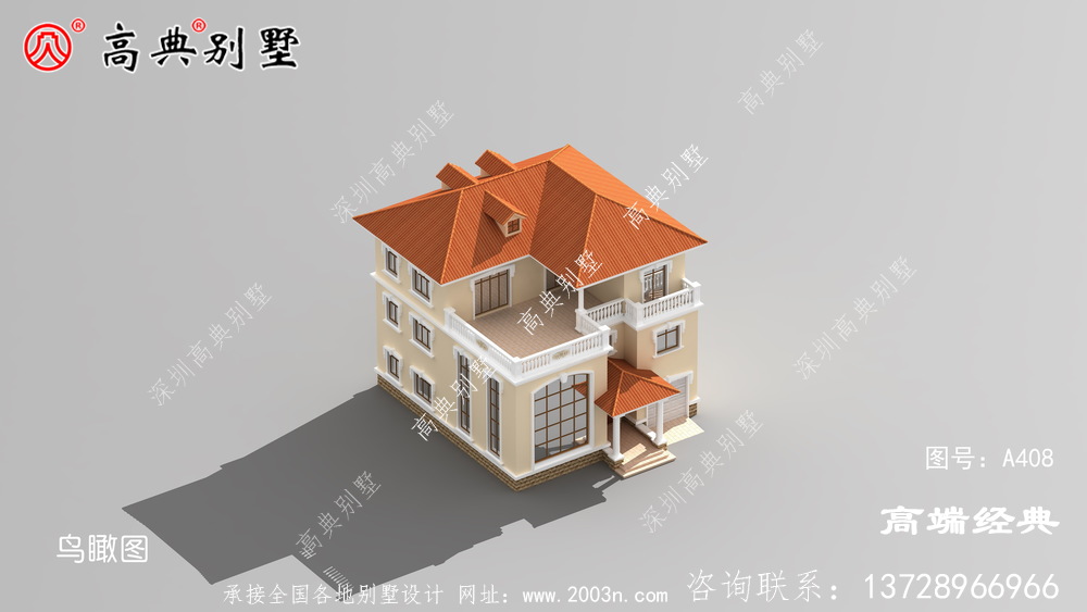 农村三层欧式别墅造价贵吗?来看看你就知道了