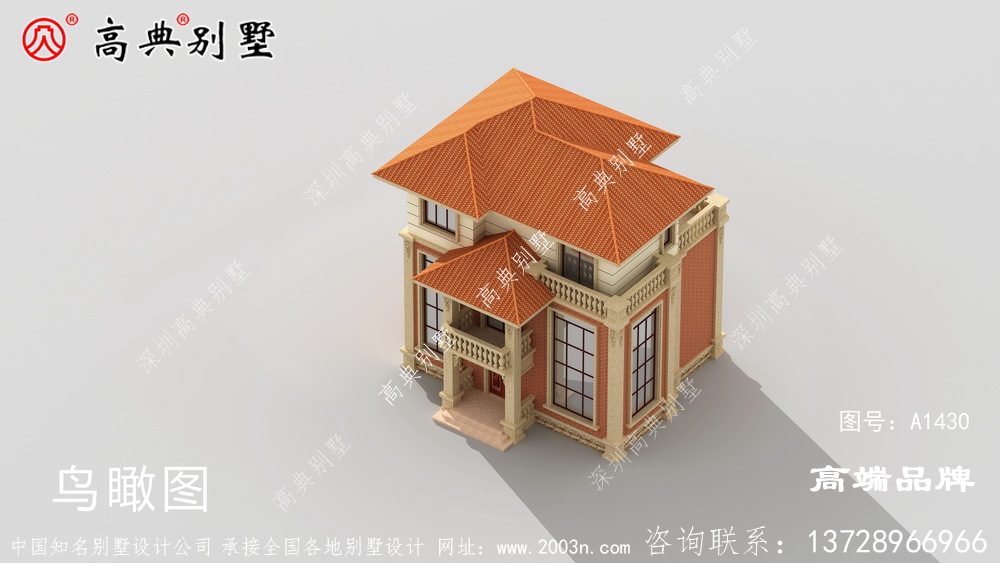 农村建三层房子设计图建筑端庄典雅,浓厚的简欧要素 。