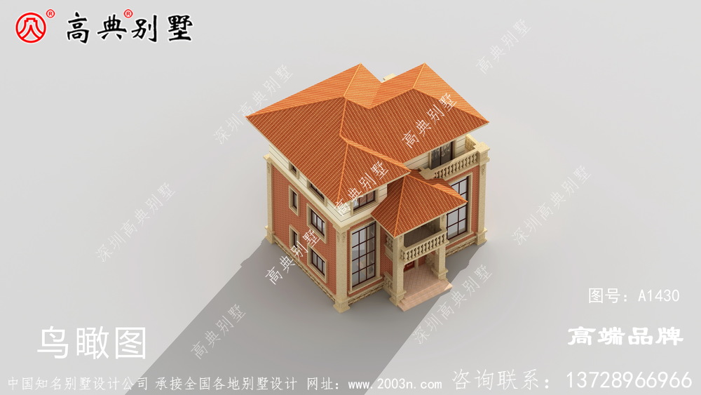 农村建三层房子设计图建筑端庄典雅,浓厚的简欧要素 。