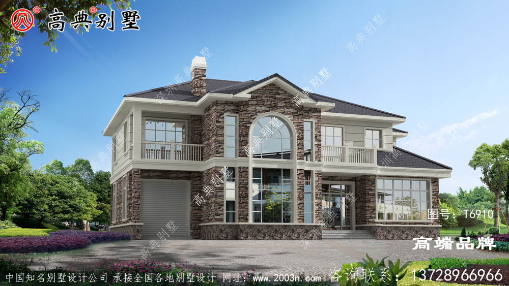 别墅外观效果图建筑非常鲜明