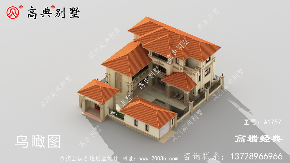 老家建别墅喝茶看书,享受生活
