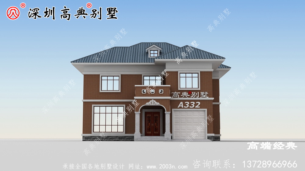 二层小面宽新农村住宅户型图，造价低还实用