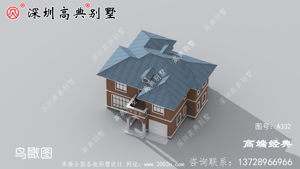 二层小面宽新农村住宅户型图，造价低还实用