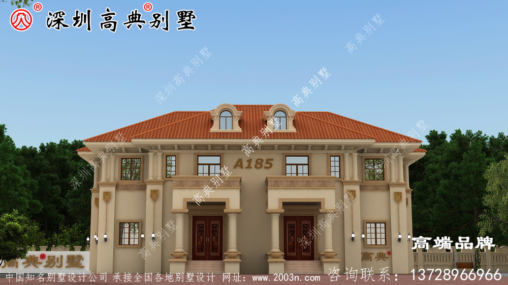 农村二层楼简单大气效果图，农村建房首选，你心动了嘛