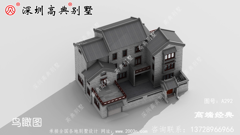 农村三层楼简单大气效果图,农村建房首选