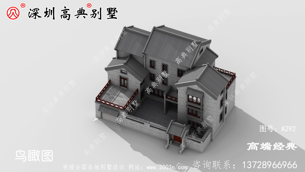 农村三层楼简单大气效果图,农村建房首选