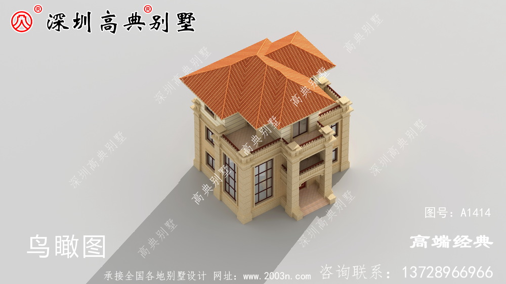 独栋三层别墅设计图,建筑太豪华了,让邻居羡慕不已。