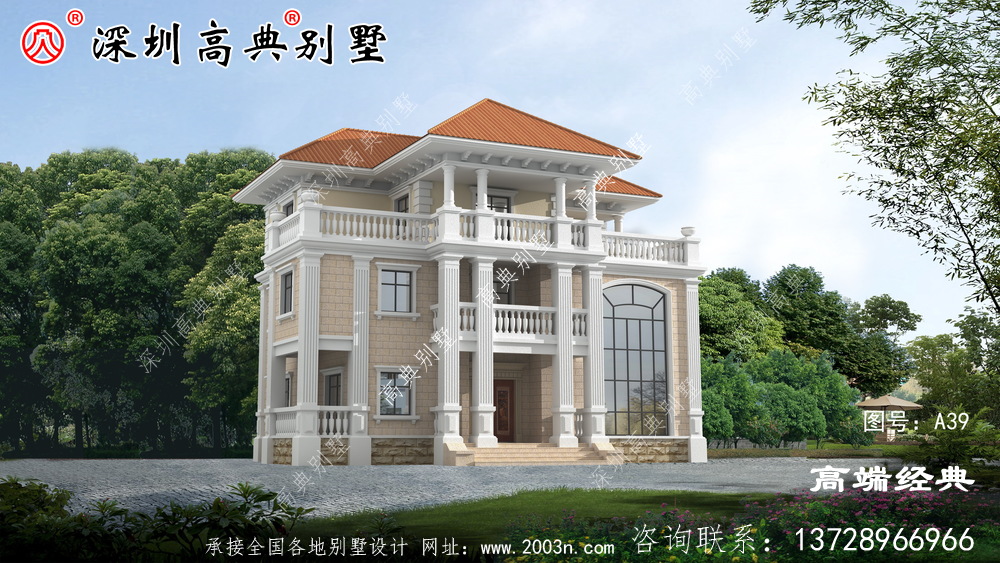 独栋三层别墅这样建,绝对没有人敢说你土,奢华大气