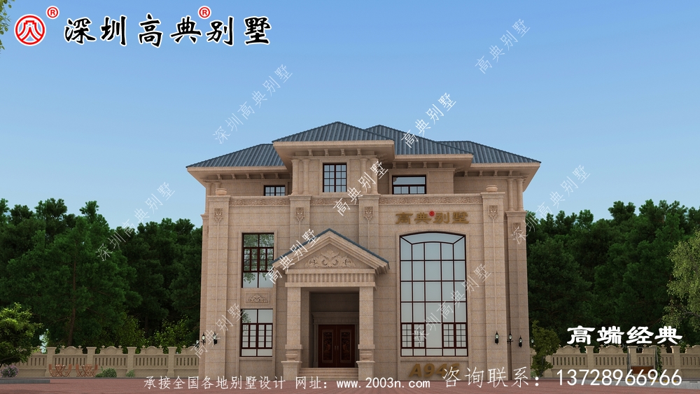 乡村简单的二层半自建房效果图,看过都说惊艳。