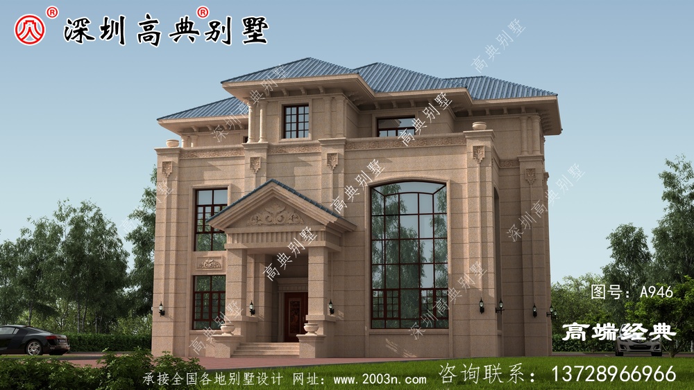 乡村简单的二层半自建房效果图,看过都说惊艳。